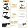 Cross-border TEMU Amazon sliding storage rack, pull-out storage rack, bathroom and kitchen sink storage rack Application Scenario